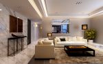 2023现代客厅白色沙发装修实景效果图