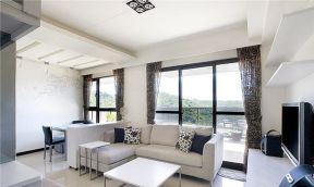 2023现代小户型客厅经济型布艺沙发装修效果图片