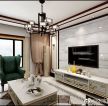 2023大气时尚新中式客厅家具摆放装修效果图片