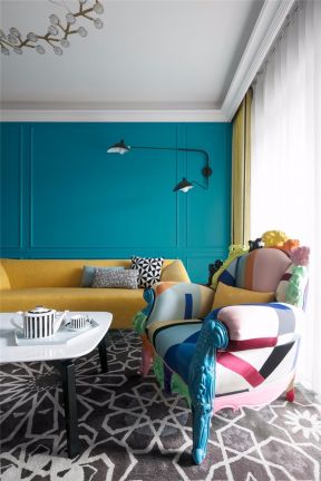 现代北欧客厅沙发颜色搭配装修效果图