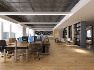 2023现代办公室大厅装修效果图片展示