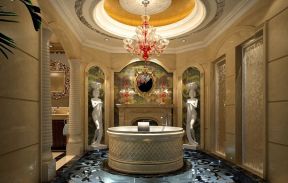 欧式奢华风格 别墅浴室装修效果图
