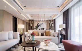 2023现代新中式客厅组合沙发装修效果图片