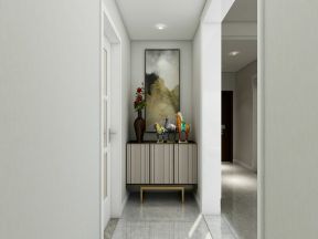 现代简约风格房屋装修设计 玄关装饰柜效果图
