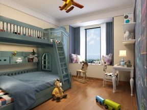 美式卧室设计 2020儿童卧室上下床装修效果图