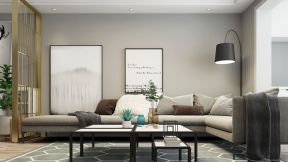 2023现代客厅多人沙发装修效果实景图片