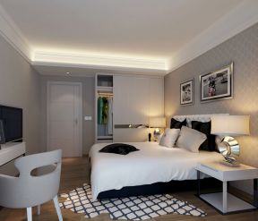 简欧式卧室 2020卧室白色衣柜效果图