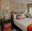 2023美式儿童房床头背景墙设计效果图片
