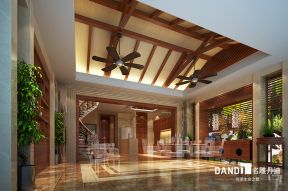 2023东南亚客厅吊扇灯设计效果图片