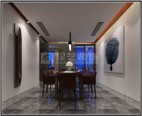 2020餐厅现代风格效果图 装饰画装修效果图片