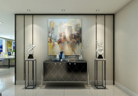 西安延长石油117平米现代风格设计方案 西安欧浓装饰公司