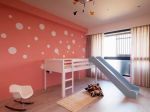 2023简约舒适儿童房间带滑梯的床装修图片