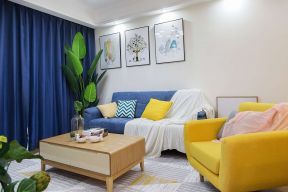 2023北欧小户型客厅沙发颜色搭配装修图片欣赏