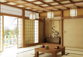 日式风格茶室室内设计图