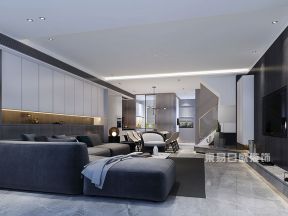 2020现代别墅客厅装修效果图 客厅整体装修效果图