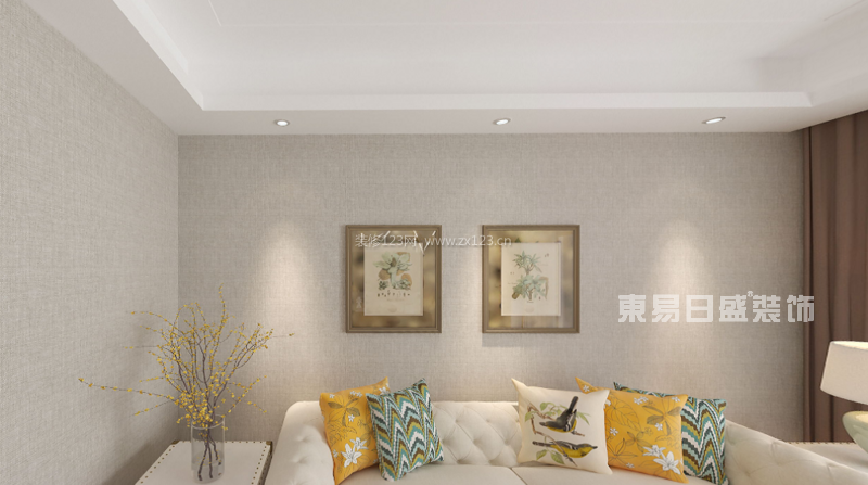 龙湖新江与城136平米三室两厅现代风格装修效果图