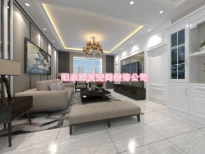 2023简易现代客厅组合沙发装修设计效果图片