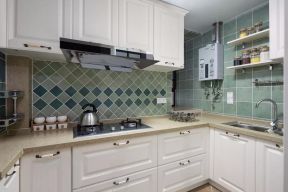 美式风格厨房墙砖装修效果图欣赏