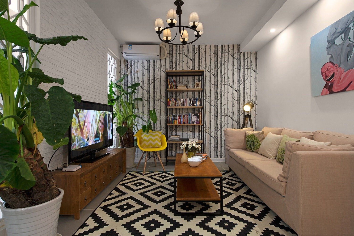 六十平米房子小客厅装修设计效果图片