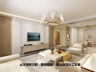 2023简约新中式客厅电视柜设计图