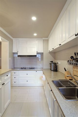 简美式风格187平米四居厨房橱柜设计图片