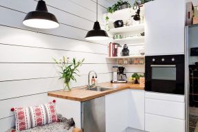 北欧风格厨房设计 2020宜家小户型厨房装修图