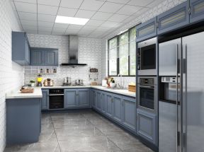 北欧风格厨房设计 2020厨房冰箱摆放效果图