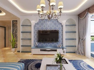50平米地中海风格小户型婚房装修设计效果图
