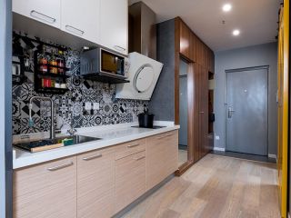 60平米两居室小厨房墙砖效果图
