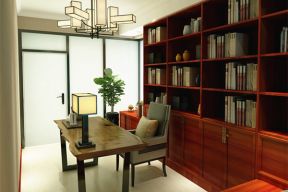 2023新中式风格书房家具装修效果图片