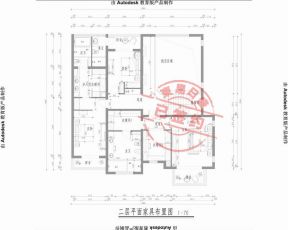 北辰红橡墅560平米新中式装修风格效果图