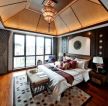 东南亚风格主卧室地板装饰案例