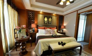 东南亚风格卧室带卫生间装饰案例