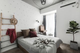 2023北欧卧室实木床装修设计效果图片