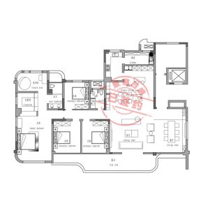 舜山府220平欧式装修风格效果图