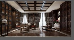 2023新中式书房家具装修图片