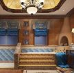 地中海风格别墅卫生间台阶浴缸装修效果图片案例