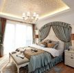 地中海风格别墅卧室床缦装修效果图片案例