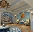 2023地中海风格别墅客厅沙发椅装修效果图案例