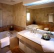 家装卫生间砖砌浴缸设计图片