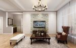 欧式古典家庭客厅简单装修设计图