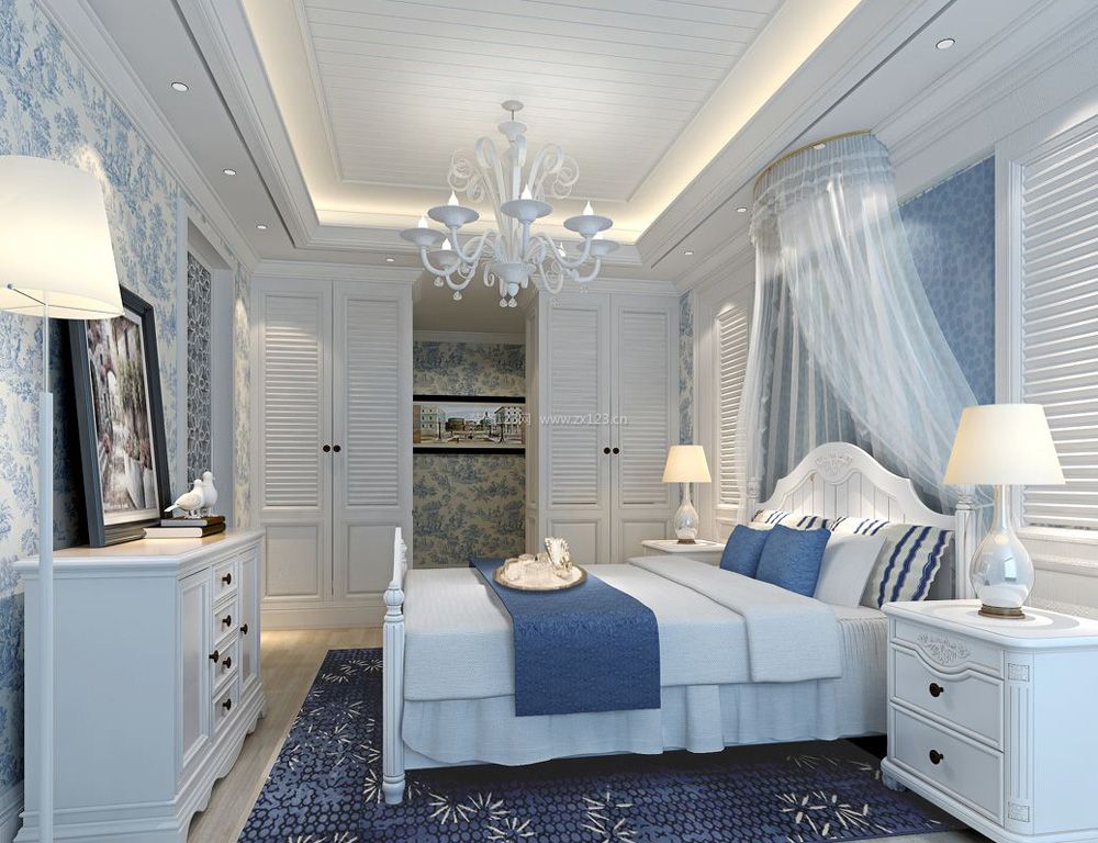 地中海风格卧室家具装修效果图