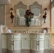 美式风格家居卫生间台盆柜设计图片