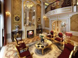 法式风格奢华别墅客厅设计图片