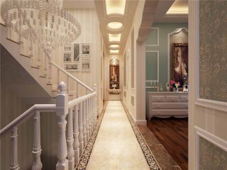 法式风格别墅走廊装修效果图片