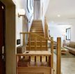 日式复式楼室内实木楼梯装修设计