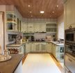 混搭风格新居厨房橱柜颜色装饰设计图片