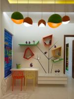 儿童小书房创意背景墙组合家具图片