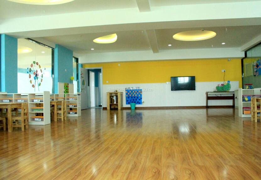 幼儿园室内木地板设计图片一览