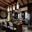 现代中式古典风格家装饭厅设计图片